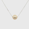 Sterling Silver South Sea 9-10 mm Cultured Pearl Adjustable Slider Necklace