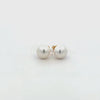 9K Yellow Gold Australian South Sea 10-11 mm Cultured Pearl Stud Earrings 360 view video