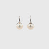Sterling Silver Freshwater Pearl 10-11 mm Hook Earrings 360 view video