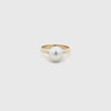 9K Yellow Gold Australian South Sea 9-10 mm Cultured Pearl Ring 360 view video