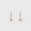 9K Yellow Gold Australian South Sea 8-9 mm Cultured Pearl Hook Earrings 360 view video