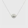 Sterling Silver Australian South Sea 10-11 mm Cultured Pearl Necklace 360 degree video on a white background