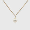 9K Yellow Gold Australian South Sea 9-10 mm Cultured Pearl Pendant 360 view video