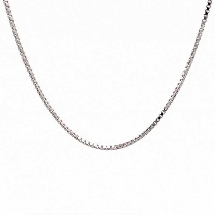 Sterling Silver Polished 45 cm Box Chain