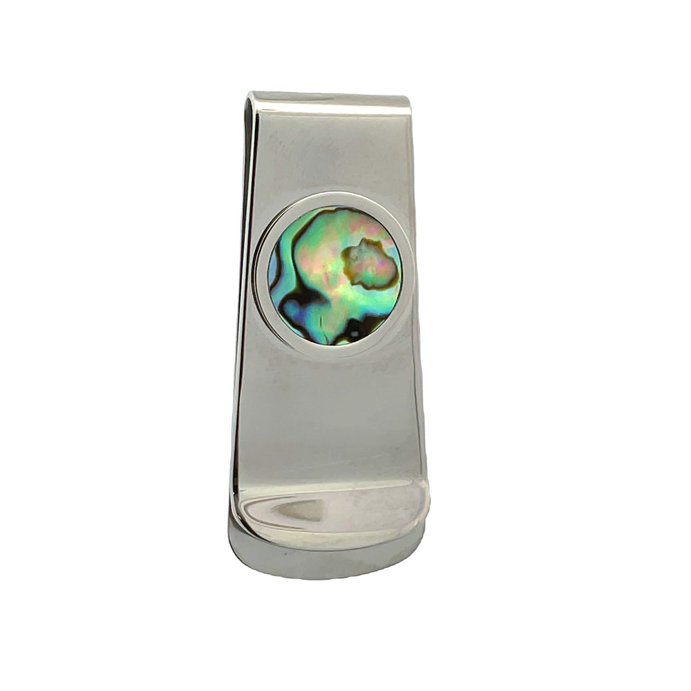 Stainless Steel Abalone Shell Money Clip