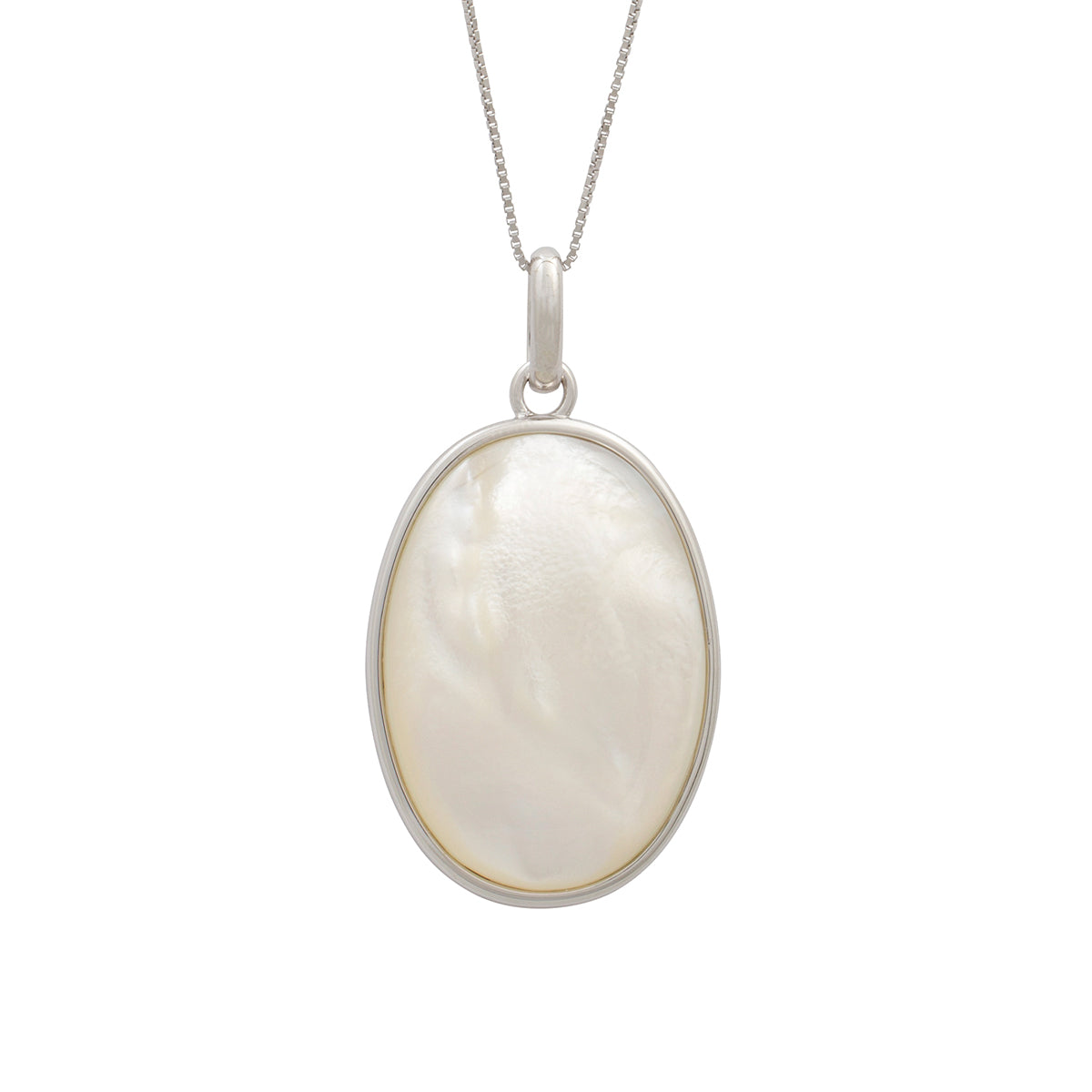 Mother of Pearl Virgin Mary Necklace – Forever Golden